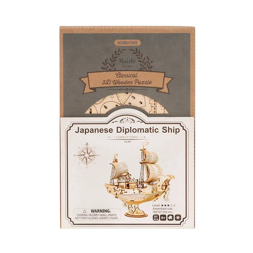 Rolife - Japanese Diplomatic Ship 3D Puzzle Kit - The Panic Room Escape Ltd
