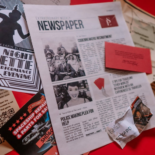 Scarlet Envelope: I. Newspaper – Intro to Mysteries - The Panic Room Escape Ltd