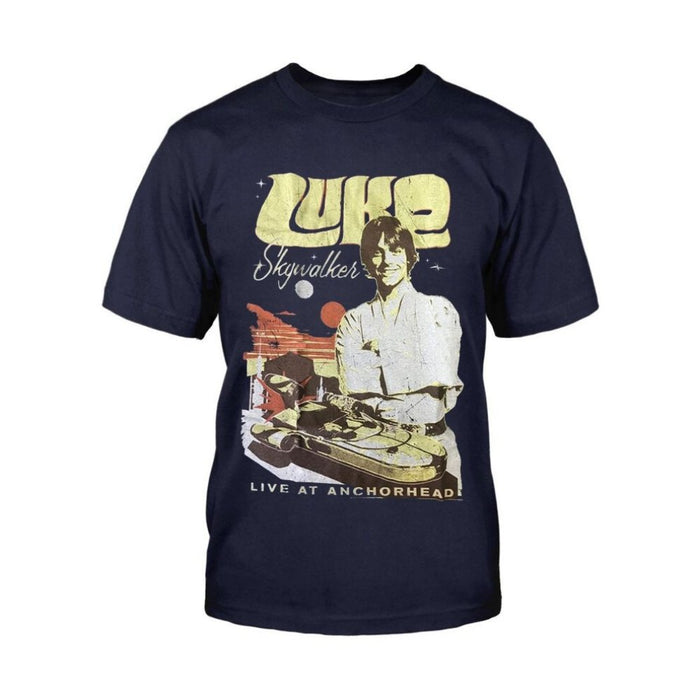 Star Wars - Luke Skywalker Navy Blue T-Shirt - The Panic Room Escape Ltd