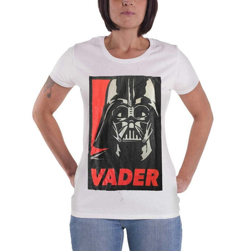 Star Wars - "Vader" Ladies White T-Shirt - The Panic Room Escape Ltd