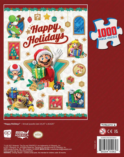 Super Mario Happy Holidays 1000 Piece Puzzle - The Panic Room Escape Ltd