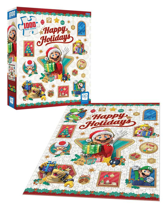 Super Mario Happy Holidays 1000 Piece Puzzle - The Panic Room Escape Ltd