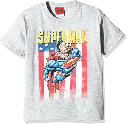 Superman Flying Grey Kids T-Shirt - The Panic Room Escape Ltd
