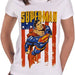Superman Flying White Ladies T-Shirt - The Panic Room Escape Ltd