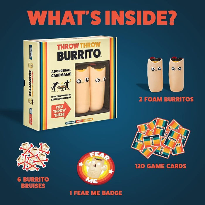 Throw Throw Burrito by Exploding Kittens - A Dodgeball Card Game - The Panic Room Escape Ltd
