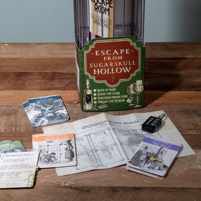 Wine Escape Room Game - Sugarskull Hollow - Wine Gifts - The Panic Room Escape Ltd